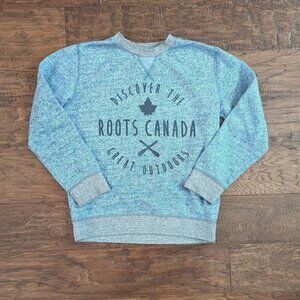 Roots Kids Sweatshirt Discover the Great Outdoors Blue L